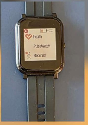 App list on the watch